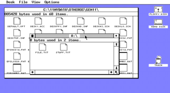 The user interface of the GEM 1.1 desktop was an almost direct copy of the Macintosh's; Apple sued on charges of “look and feel,” and eventually won.