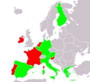  ██ three €2 commem. coins issued ██ two €2 commem. coins issued ██ one €2 commem. coin issued ██ no €2 commem. coins issued ██ not part of the eurozone