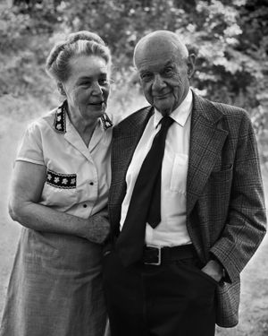 Roman and Edith Vishniac, 1977 photo by Andrew A. Skolnick