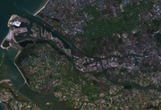 Satellite image of Rotterdam