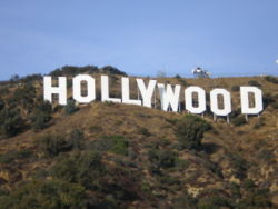 The Hollywood Sign is the best-known symbol of California's huge entertainment industry.