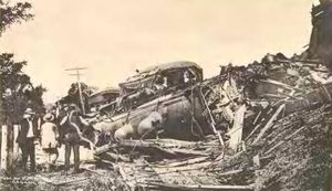 Train wreck, 1907, in Canaan, New Hampshire