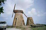 Sugar mills at an old plantation in Antigua.