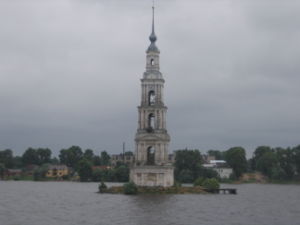 Several old towns, including Kalyazin and Mologa, were flooded by Soviet authorities in the 1940s.