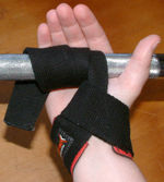 Using a wrist strap.