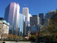 Toronto's Financial District as seen from Roy Thomson Hall.