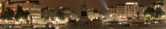 Trafalgar Square from the National Gallery (looking south).