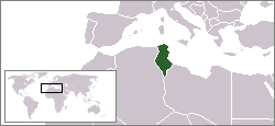 Location of Tunisia