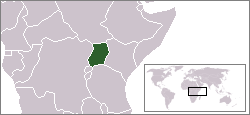 Location of Uganda