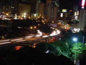 The Francisco Fajardo highway at night