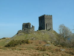 Dolwyddelan Castle, built by Llywelyn ab Iorwerth in the early 13th century to defend Gwynedd from the English.