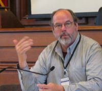 Ward Cunningham at Wikimania 2006. 