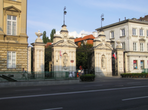 Main gate of Warsaw University.