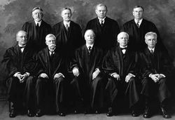 The U.S. Supreme Court in 1925.  Taft is seated in the bottom row, middle.