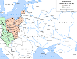 Berlin and Prague offensive on the Eastern Front, 1945.