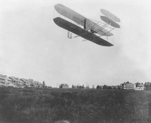 Orville demonstrating the flyer to the U.S. Army, Fort Myer Virginia September, 1908.