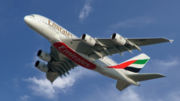 A380 F-WWDD in Emirates Airline livery at the 2005 Dubai Airshow