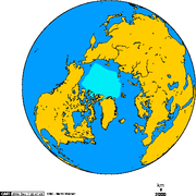 North pole September ice-pack 1970-2002