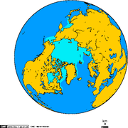 Extent of the Arctic ice-pack in February, 1978-2002