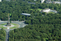 Berlin´s central park Tiergarten, encompassing Siegessäule and Schloss Bellevue