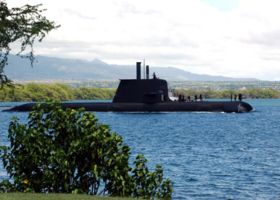 The Adelaide-built Collins class submarine HMAS Rankin