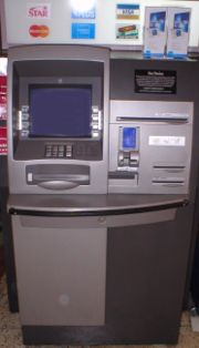 An NCR interior, multi-function ATM in the USA