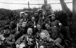 German soldiers celebrating a supposed success near Stalingrad, 1942.