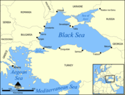 Map of the Black Sea