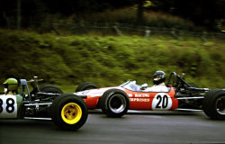 Many top drivers used Brabham F3 cars in their early careers. (James Hunt, 1969)