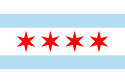 Official flag of Chicago, Illinois