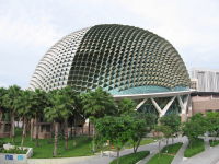 Singapore's Esplanade building, nicknamed "The Durian".