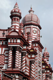 The Jami Ul Alfar mosque in pettah area one of the oldest mosques in Colombo