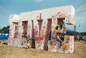 The giant LOVE sign inspired by The Beatles.