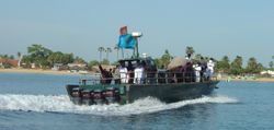 LTTE Sea Tiger boat patroling during the peace.