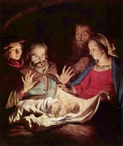 Adoration of the Shepherds, Gerard van Honthorst , 17th c.