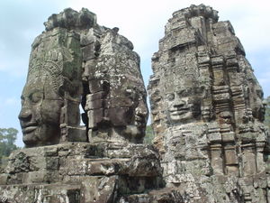 The Bayon temple at Angkor Thom