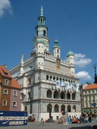 Poznań City Hall rebuilt from the Gothic style by Giovanni Batista di Quadro (1550-1555).