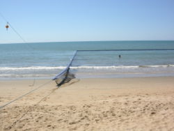 Jellyfish net enclosure at Ellis Beach, Queensland