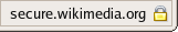 Padlock icon from the Firefox web browser, meant to indicate a page has been sent in SSL or TLS-encrypted protected form.  However, such an icon is not a guarantee of security: a subverted browser might mislead a user by displaying a proper icon when a transmission is not actually being protected by SSL or TLS.