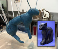 A cat being mummified by Summum