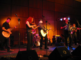 An Irish band playing in the Hetzel Union Building, Penn State University.