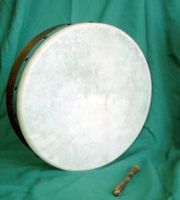 Bodhrán with tipper.