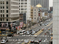 Broad Street from the Prudential Financial Building.