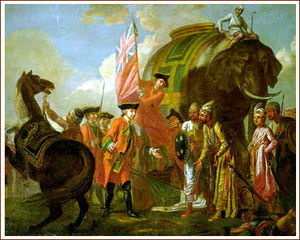 Robert Clive's victory at the Battle of Plassey established the Company as a military as well as a commercial power.