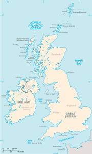A map of the British Isles