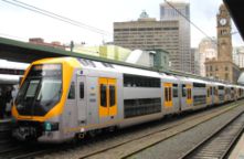 The new Sydney millennium train operates in the Sydney metropolitan area.