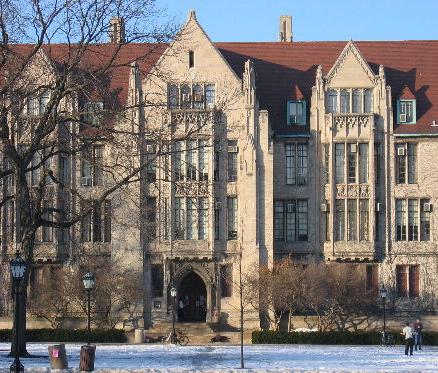 Eckhart Hall, located on the East Quadrangles.