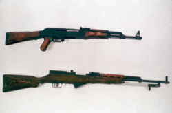 Type 3 AK-47, with its predecessor, the SKS