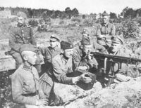 Polish defenses at Miłosna, near Warsaw, August 1920.