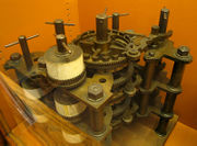 Part of Babbage's difference engine, assembled after his death by Babbage's son, using parts found in his laboratory.